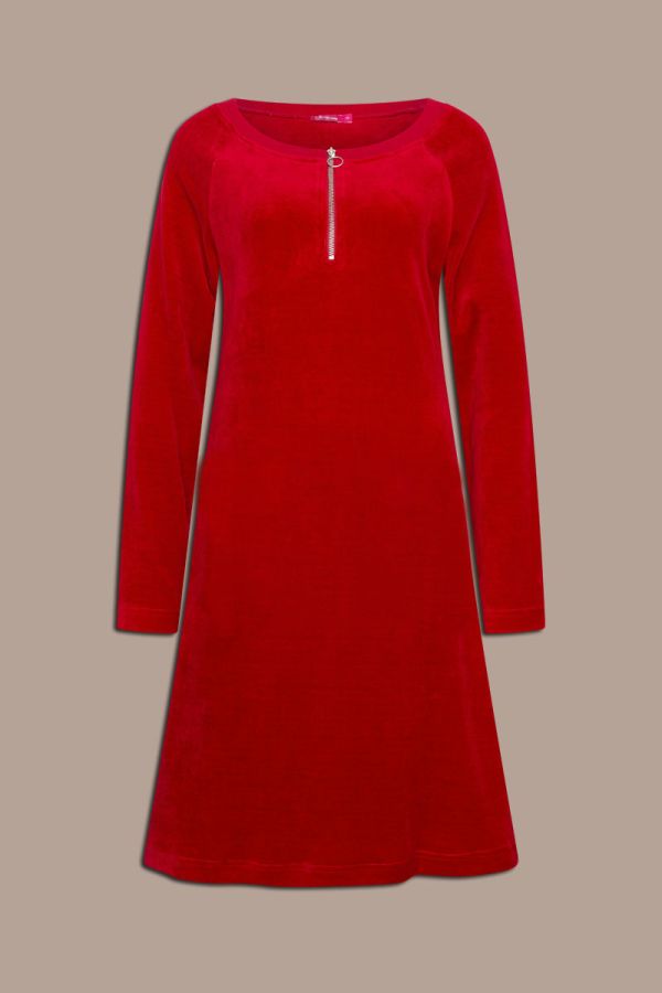 Dress Yippie Velvet Red