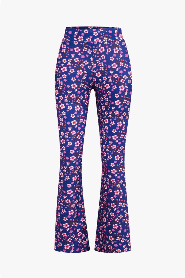 Flared Pants Cherry Blossom purple