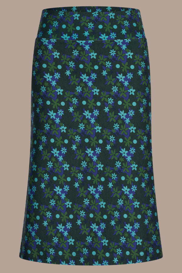 Skirt Midi Flow Florabella Green