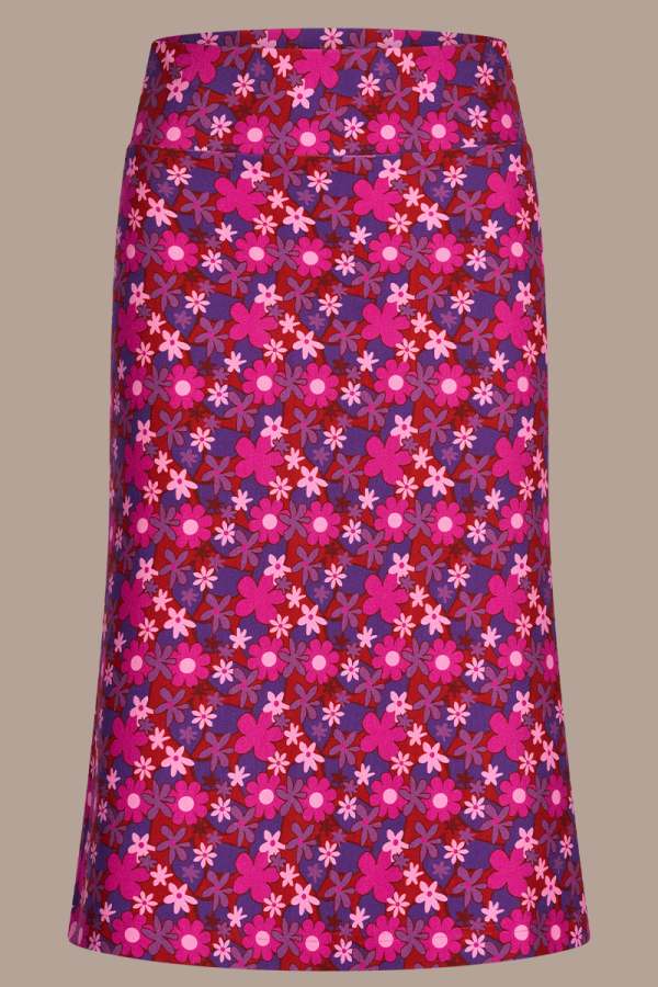 Skirt Midi Flow Florabella Pink