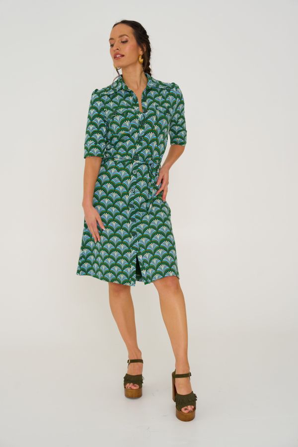 Dress Betsy Feather green