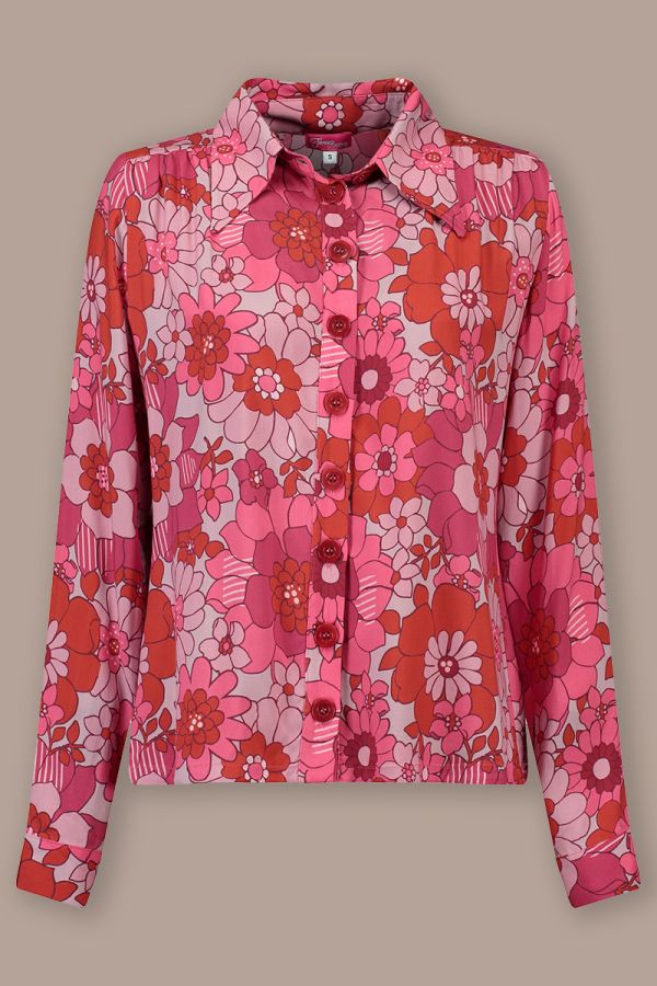 Shirt Mirabelle Flower Power Pink