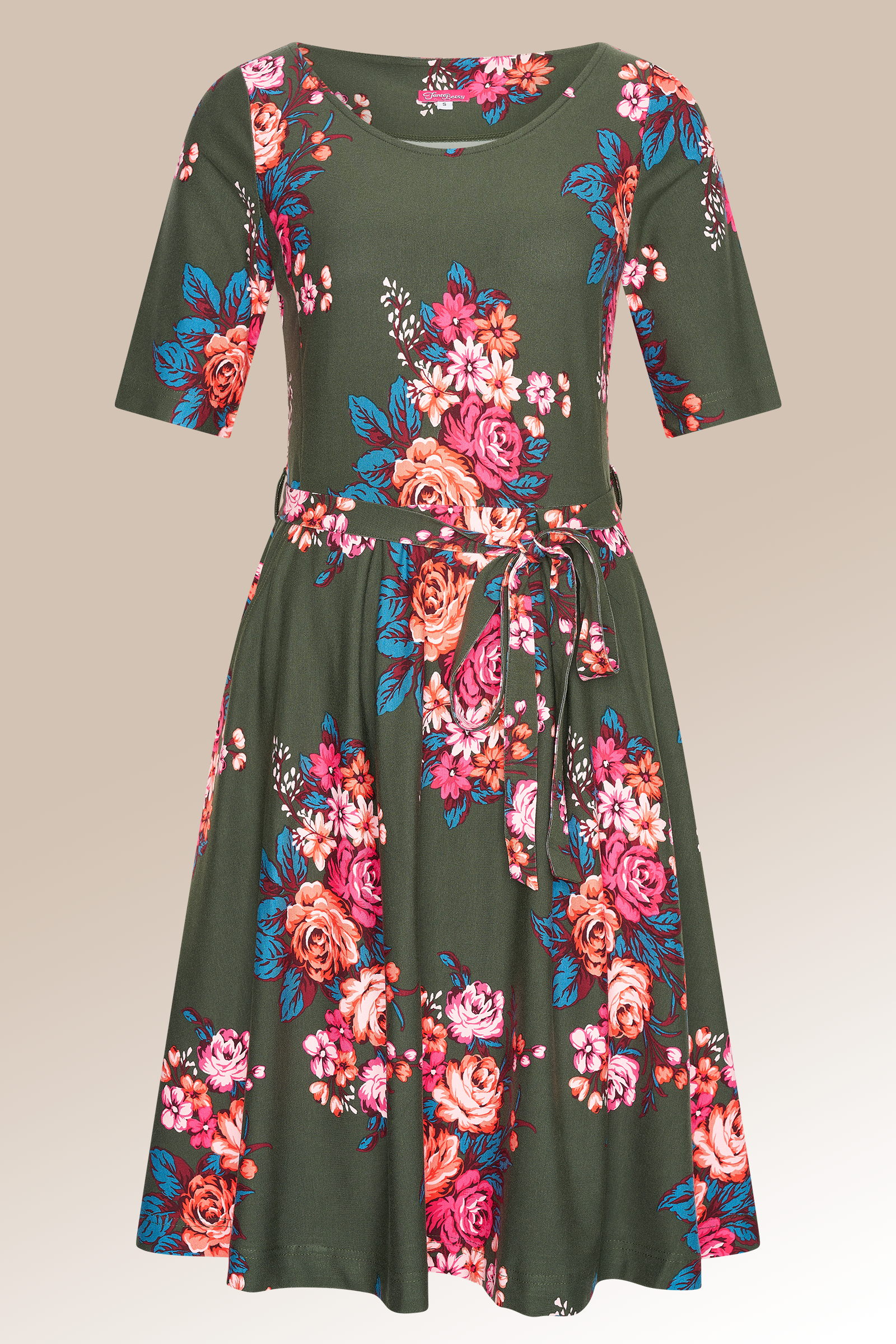 Dress Frenchy Classic Rose Green